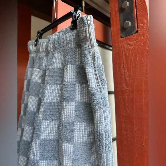 Seea Upcycled denim Keiko Checkered Pants - Picture 4 of 9